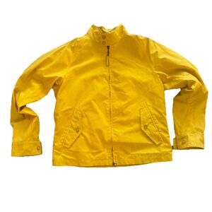 Hickey Freeman Yellow Cotton Rain Jacket – Made in Italy – Men’s Medium